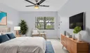 Virtually Staged Master Bedroom
