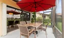 Screened back porch