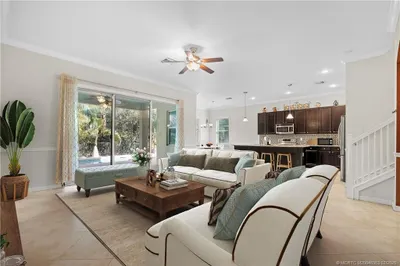 Staged living room