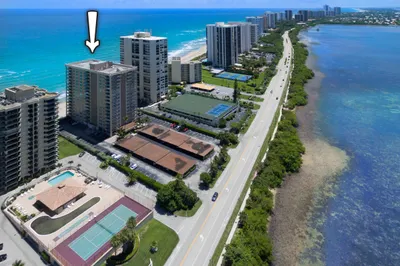 01_aerial-front_5440 N Ocean Drive #1401