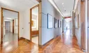 staff bathroom & main hallway