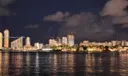 Night bay view