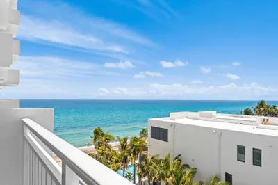 Ocean view from private balcony