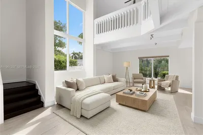 2story Sun-Lit Living room 
Virtually Staged