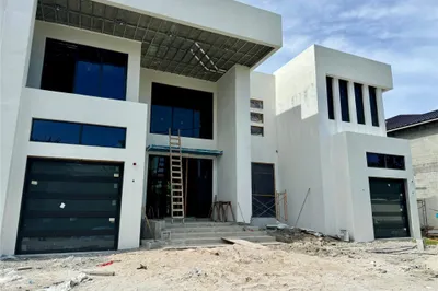 Front of House updated 7/30/24. Drywall going in a