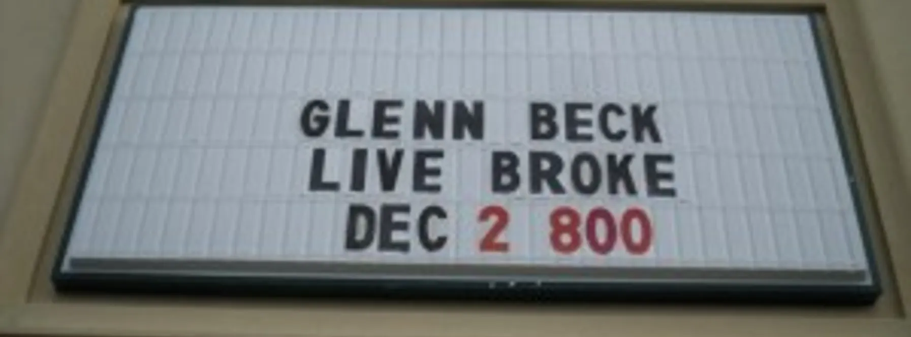 Glenn Beck Broke In Jupiter!
