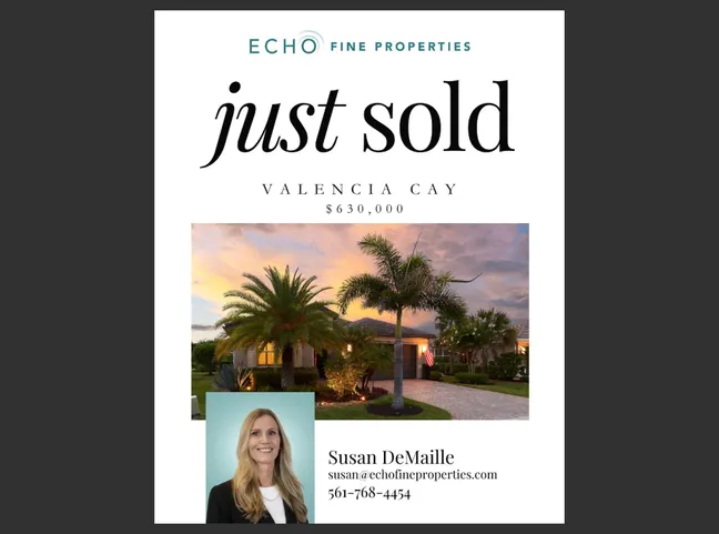 Just Sold in Valencia Cay!
