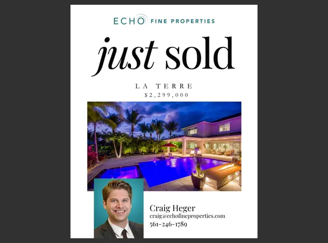 Just Sold in La Terre!