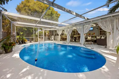 sparkling pool for the hot days