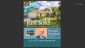 Just Sold in The Hamptons at Maplewood!