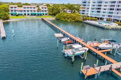 Back yard and boat slip