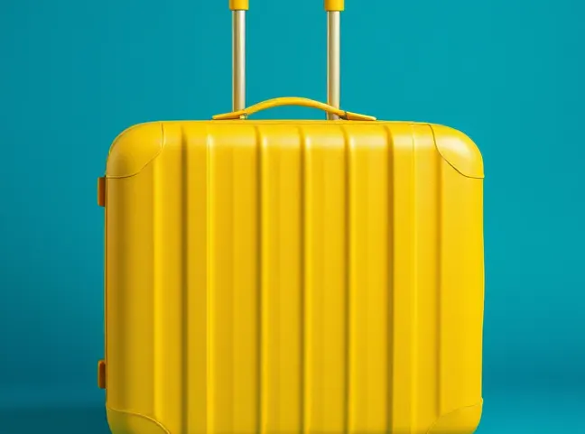 Bright Yellow Suitcase
