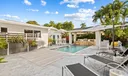 Expansive patio & pool deck.