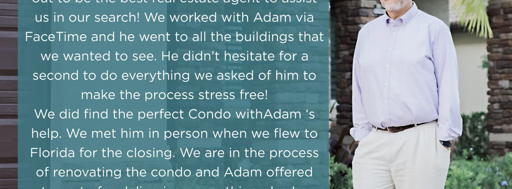 CONGRATS ADAM – CLIENT ECHOS!